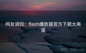 网友调侃：flash播放器官方下载太离谱