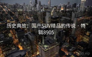历史典故：国产SUV精品的传说 · 特辑8905