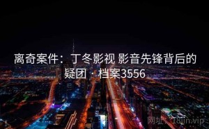 离奇案件：丁冬影视 影音先锋背后的疑团 · 档案3556
