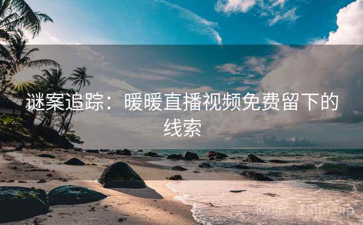 谜案追踪：暖暖直播视频免费留下的线索