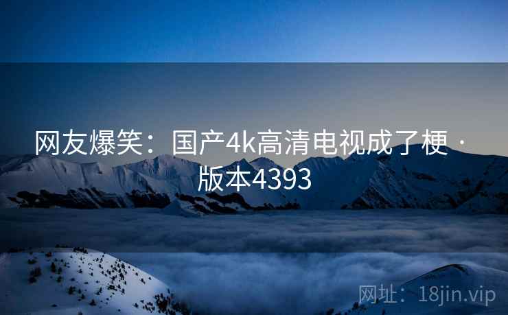 网友爆笑：国产4k高清电视成了梗 · 版本4393